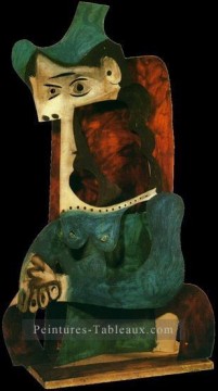 Abstraite et décorative œuvres - Femme au chapeau 1 1947 Cubisme